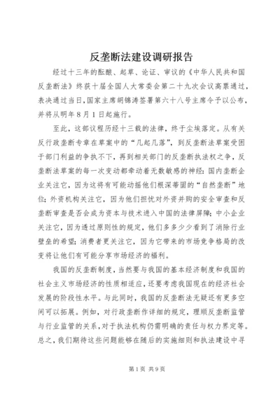 反垄断法建设调研报告.docx