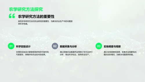 农学研究毕业答辩PPT模板