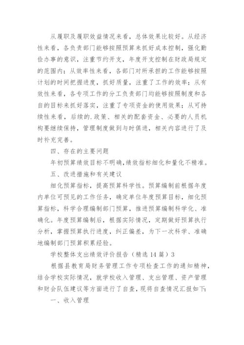 学校整体支出绩效评价报告.docx