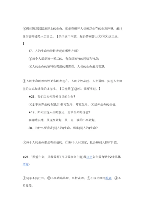 2023年初一政治上册知识点.docx