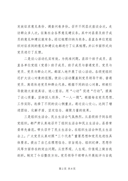 县委副书记在分析评议阶段“回头看”工作会议上的讲话 (3).docx