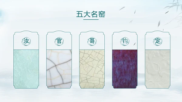 宋瓷古董艺术品介绍ppt模板