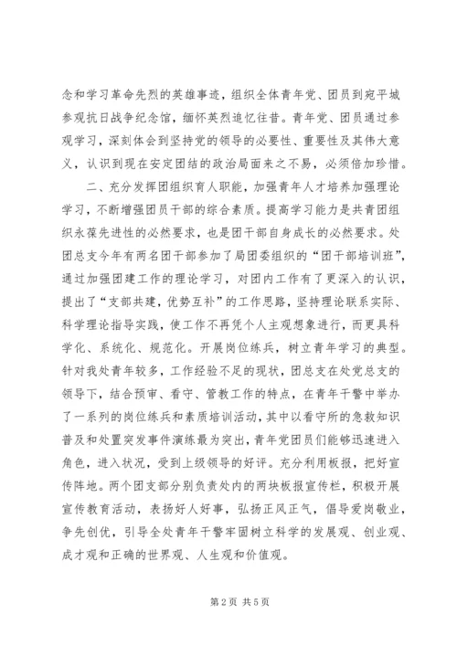 二○○五年度X处共青团工作总结.docx