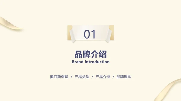 简约风黄色保险产品介绍PPT