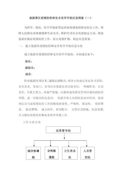 旅游景区疫情防控和安全有序开放应急预案二篇.docx