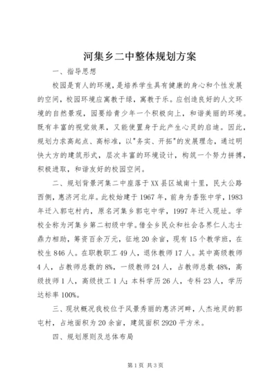 河集乡二中整体规划方案.docx