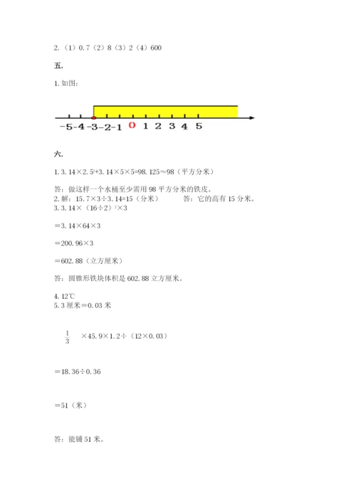 苏教版六年级数学小升初试卷精品加答案.docx