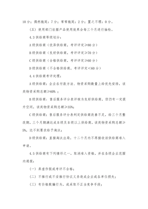 上市公司供应商管理综合规范核心制度.docx