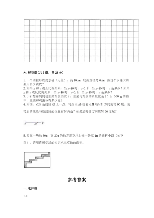 北师大版数学六年级下册期末测试卷【综合卷】.docx
