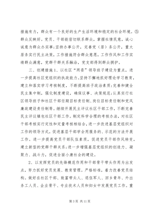 社区党支部工作计划范文精选.docx