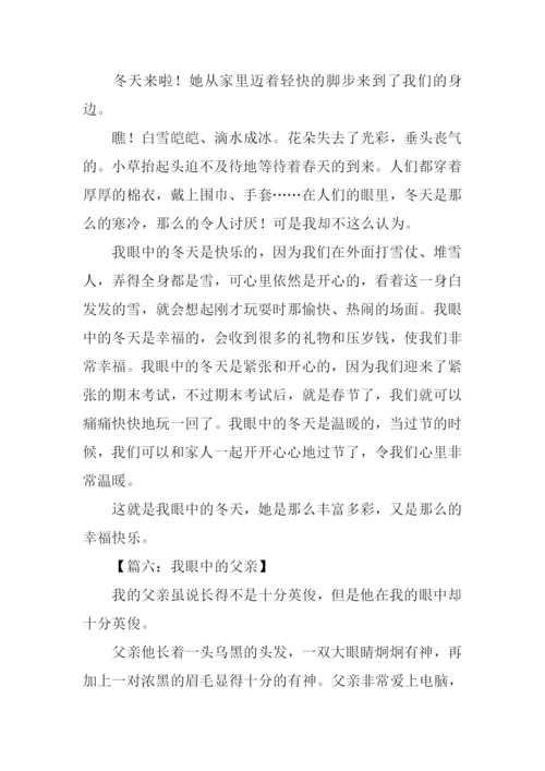 我眼中的作文300字.docx