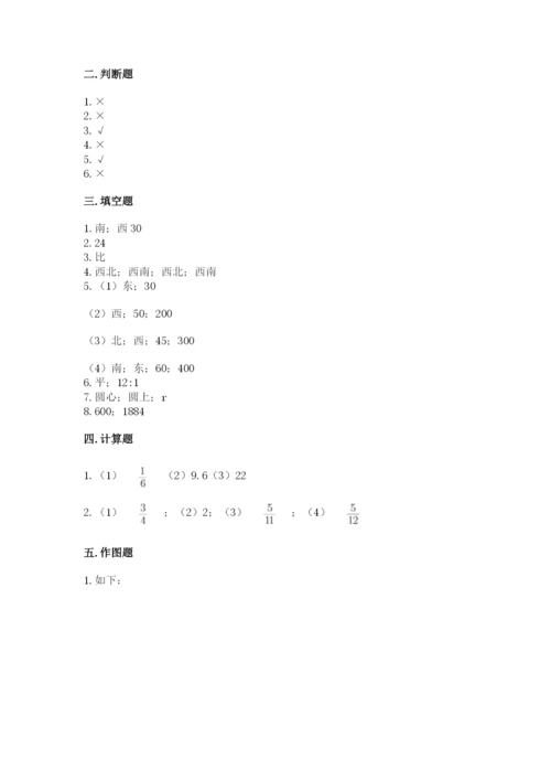 小学六年级数学上册期末卷（易错题）.docx