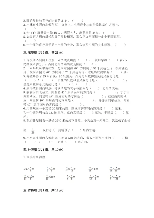 小学数学六年级上册期末考试试卷附完整答案（典优）.docx