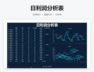 日利润分析表