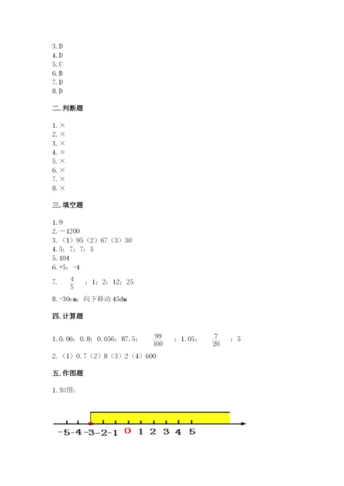 北师大版小学六年级下册数学期末检测试题（网校专用）.docx