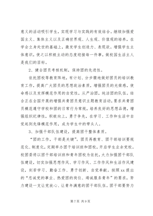 学校团代会工作报告 (2).docx