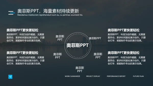 深蓝商务风地产咨询报告PPT模板