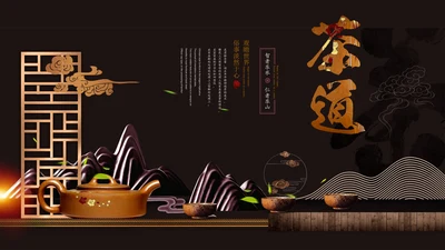 普洱茶-茶道茶文化通用PPT模板