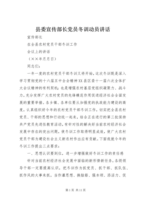 县委宣传部长党员冬训动员讲话 (9).docx