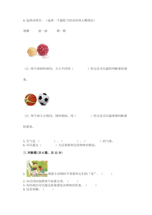 教科版小学科学一年级下册期末测试卷带答案（b卷）.docx