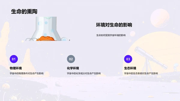 宇宙与生命探秘PPT模板