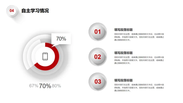 拼搏努力业绩提升向上箭头述职报告通用PPT模板
