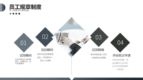 企业新员工入职员工培训手册通用PPT模板