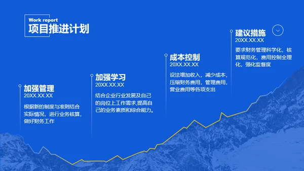 蓝色工作总结汇报PPT模板