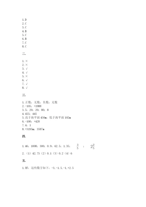 小学毕业班数学检测卷附完整答案【必刷】.docx