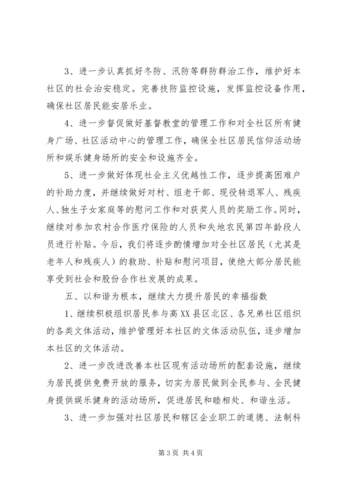 社区的年度工作计划模板.docx