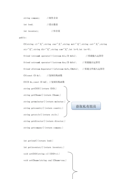 C专业课程设计方案报告影碟出租标准管理系统.docx