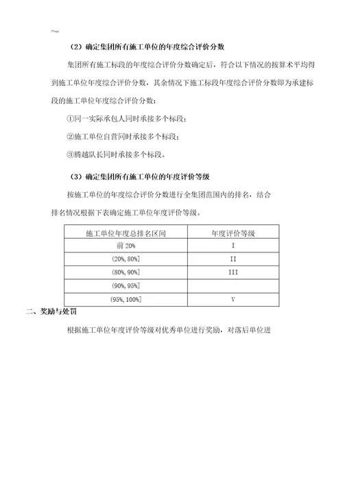 标杆地产集团施工单位后评估体系