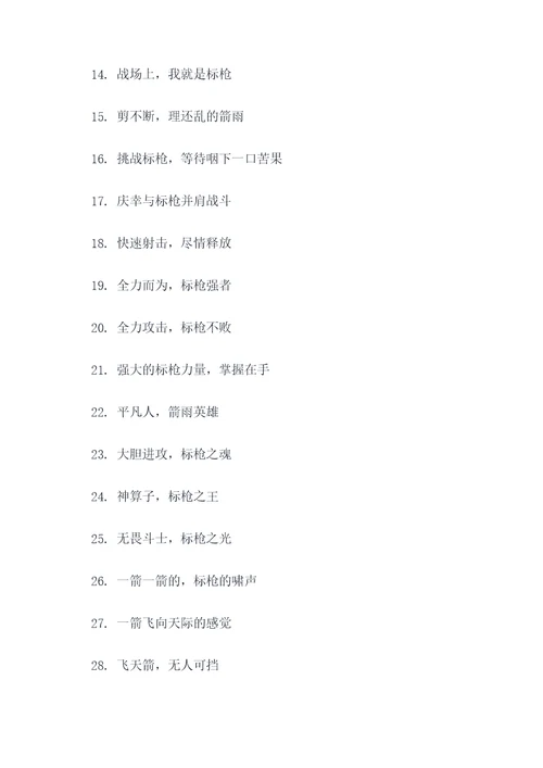 标枪王者标语
