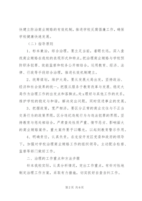 学校反商业贿赂实施方案.docx