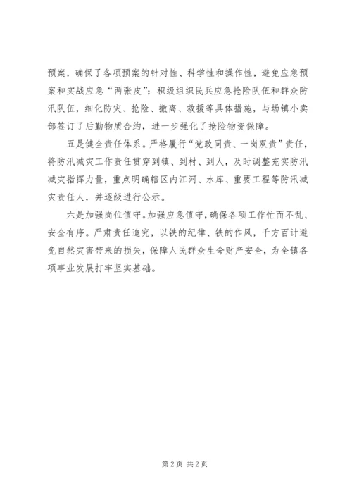 乡镇防汛及地灾工作情况总结.docx