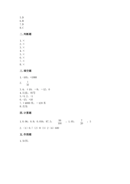 沪教版小学数学六年级下册期末检测试题含答案【突破训练】.docx