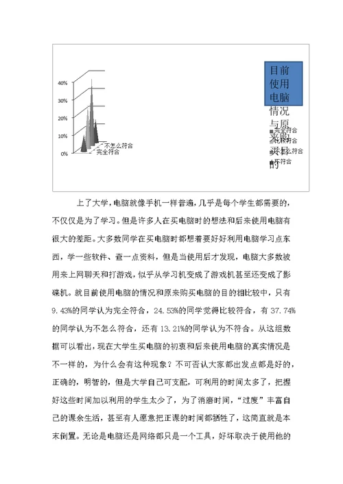 大学生网络使用情况的调查