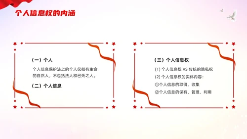 红色简约个人信息保护法PPT模板宣传PPT动态PPT法律
