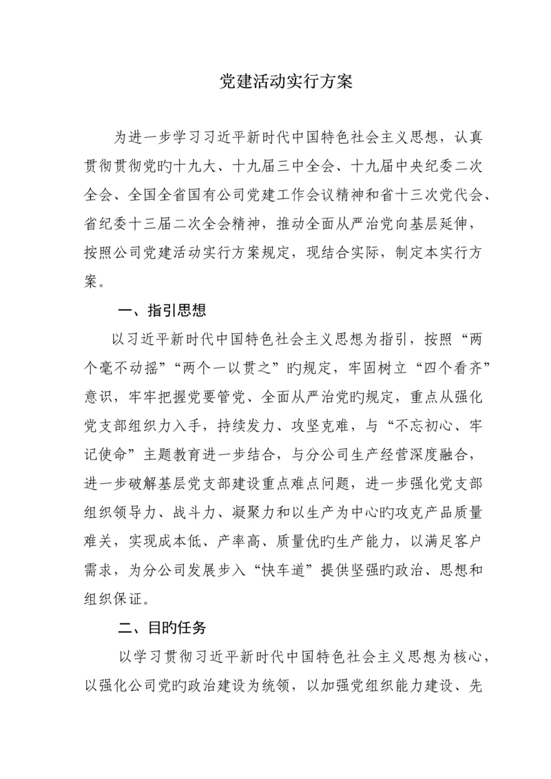 党建活动实施专题方案.docx