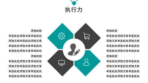 商务风岗位竞聘述职报告通用PPT模板