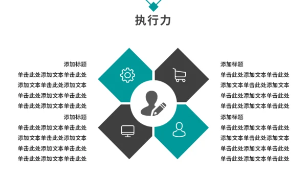 商务风岗位竞聘述职报告通用PPT模板