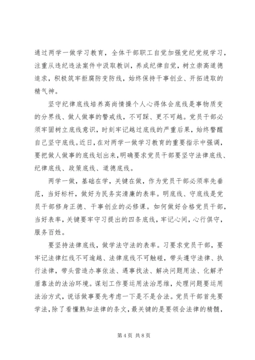 坚守纪律底线培养高尚情操个人心得体会-坚持纪律底线培养高尚.docx