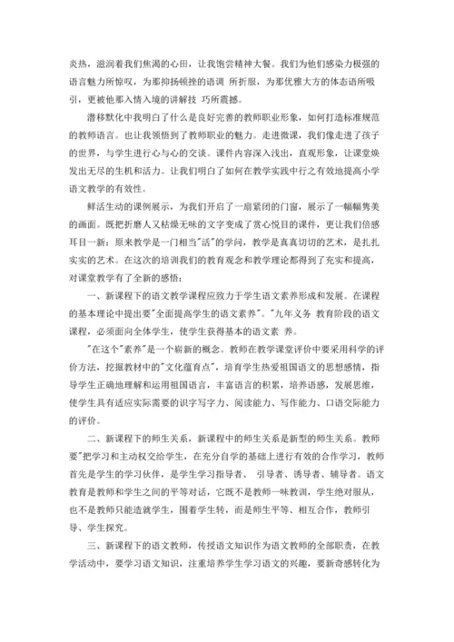 语文教师培训心得体会6篇.docx