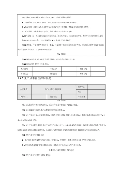 精细化成本费用管控方案