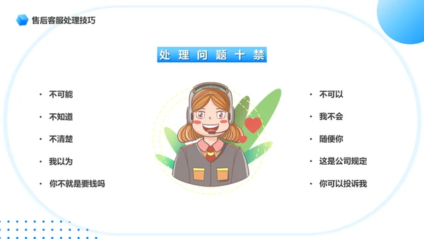 客服话务员售后服务话术培训通用PPT模板