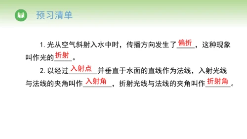 2024-2025学年人教版物理八年级上册4.4光的折射课件（31页ppt）