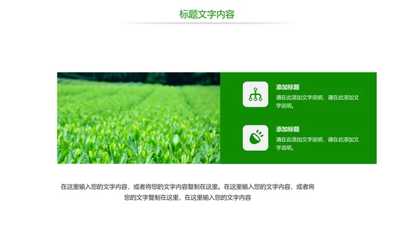 绿色唯美茶园艺术品茶文化茶园PPT模板