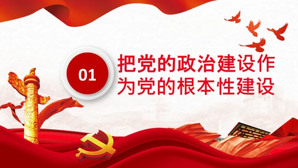 喜迎二十大把党建设得更加坚强有力党课PPT