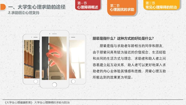 大学生心理障碍求助与防治通用PPT模板