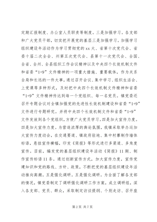 乡镇开展“党的基层组织建设年”活动工作情况.docx